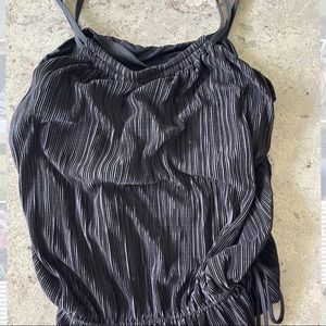 Magic suit blouson top